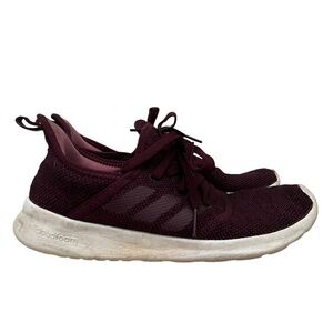 Adidas Cloudfoam Pure Maroon Red Athletic Shoes 6